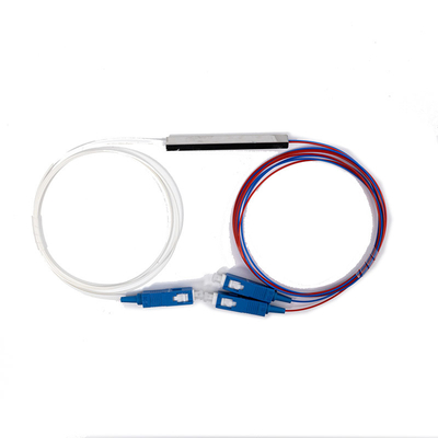 Специализированный 1 * 2 SC UPC Mini Type Fiber Optic PLC Splitter с волокном G657A 0,9 мм