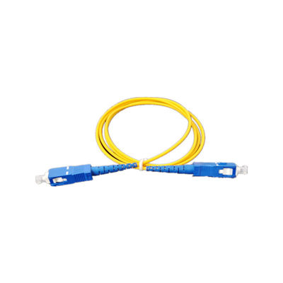 LSZH Jacket SC UPC Fiber Optic Jumper Cord with Low Insertion Loss High Return Loss and Wide Temperature Range for Telecommunications