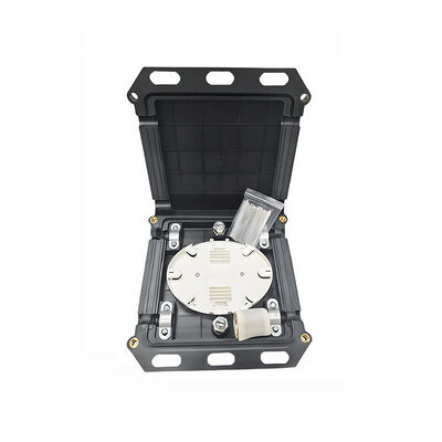 Мини квадратный тип оптоволоконного сплица закрытия коробки 2 в 2 для 12-24 ядра с ABS + ПК материала