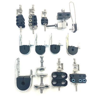 6 Cable Capacity Customized Single hole three way power cable feeder clamp Fiber Optic for 1 Time