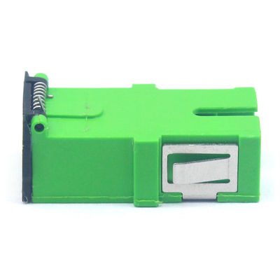 0.2 dB Durability SC APC or UPC Simplex SM Fiber Optic Adapter with Flip Auto Shutter