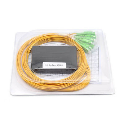 Box Type Fiber Optic PLC Splitter 1.5 Meter With SC APC Connector