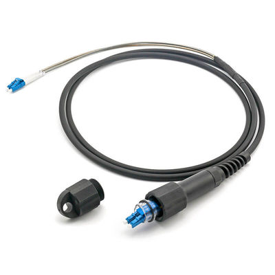 ZET Duplex LC UPC PDLC Fiber Optic Waterproof Reinforced Connector
