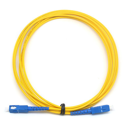 Simplex Fiber Optic Patch Cord SC UPC To SC UPC SM Indoor PVC