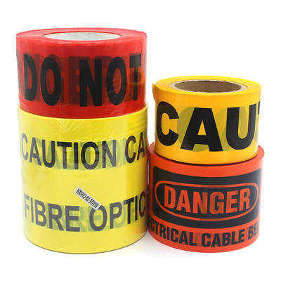 Fiber Optic Non-detectable Underground Warning Tape Customized Size/Color