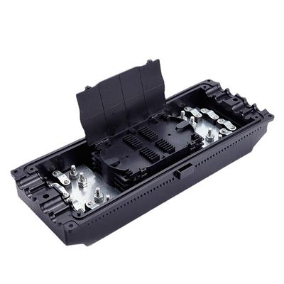 PC ABS Material 48 Cores Fiber Optic Enclosure 4 In 4 Out Horizontal Type with 420x150x180mm Dimensions