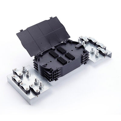 PC ABS Material 48 Cores Fiber Optic Enclosure 4 In 4 Out Horizontal Type with 420x150x180mm Dimensions