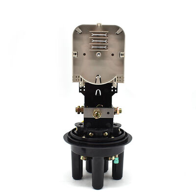 12 Cores 1 In 3 Out Vertical Heat-Shrink Fiber Optic Closure for Outdoor Splice Protection