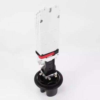 Outdoor IP68 Waterproof 96 Fibers Dome Fiber Optic Splice Closure 1 In 4 Out With Adapters