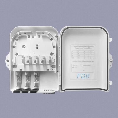 FTTH ABS 8 Ports Fiber Optic Splitter Termination Box with Water-proof Design and IP-66 Protection Level