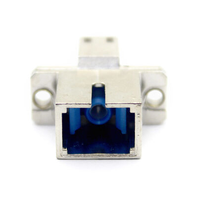 SC UPC to LC UPC Simplex Fiber Optic Coupler with Metal Case Flange and 0.2dB Insertion Loss for 500 Cycles