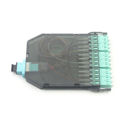 12 Cores OM3 OM4 Multimode MTP/MPO to LC Fiber Optic Patch Panel Cassettes Module