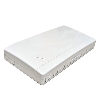 8 Core ABS Plastic Wall Mount Fiber Optic Faceplate for FTTH Termination Box