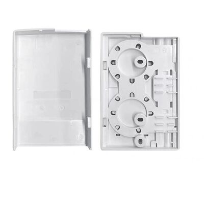 FTTH Flame Retardant ABS 1 Port SC Duplex Fiber Optic Terminal Socket with Built-in Fiber Coiling Tray