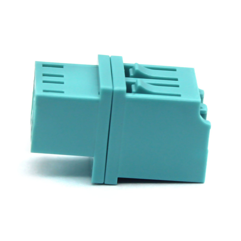 low Type LC PC OM3 Multimode Duplex Fiber Optic Adapter for Loading Test ≥ 70 N Insertion Lose 0.2dB