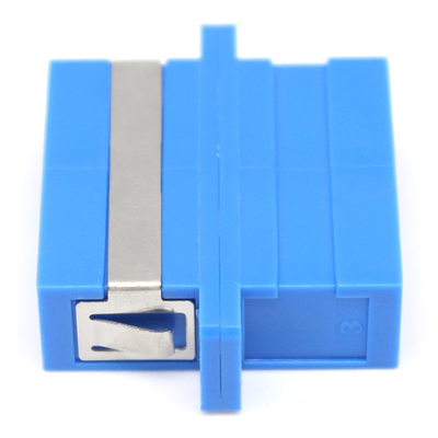 SC UPC Bule Duplex Fiber Optic Adapter с долговечностью фланца 0,2 дБ 500 Прошедший цикл
