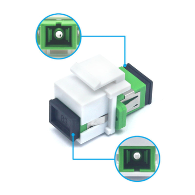 SC APC Simplex Keystone Adapter с испытанием нагрузки на фланце ≥ 70 N Температура хранения 40°C - 85°C