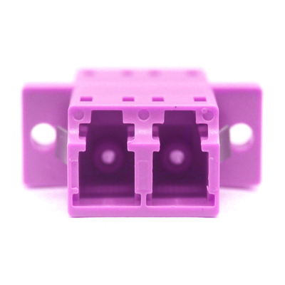 OM4 Apc Fiber Connector Multimode Duplex Adapter Network с фланцем