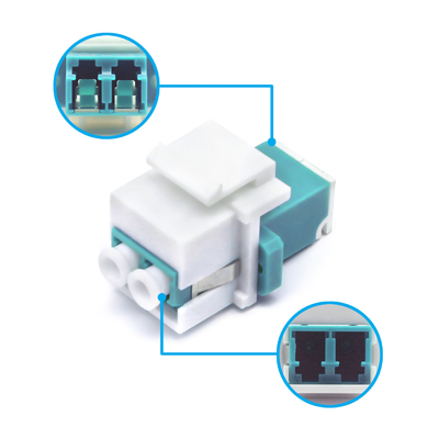 LC PC Duplex OM3 MM FTTH Внутренний фланцевый адаптер затвора для безопасных волоконно-оптических сетей