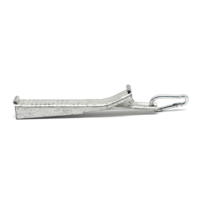 FTTH Telecom Outdoor Steel Drop Cable Tension Clamp 165*15*30мм и 57г для наружного использования