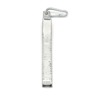 FTTH Telecom Outdoor Steel Drop Cable Tension Clamp 165*15*30мм и 57г для наружного использования