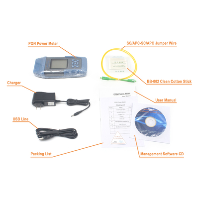 FTTX 1310nm 1490nm 1550nm Wavelength Fiber Optical Pon Power Meter для FTTX и FTTH