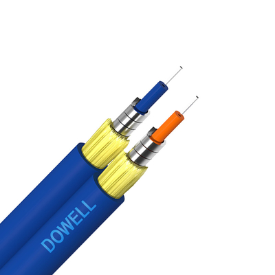 FTTH дуплексные бронированные волоконно-оптические кабели с высокой прочностью на тягу для внутренних и наружных помещений