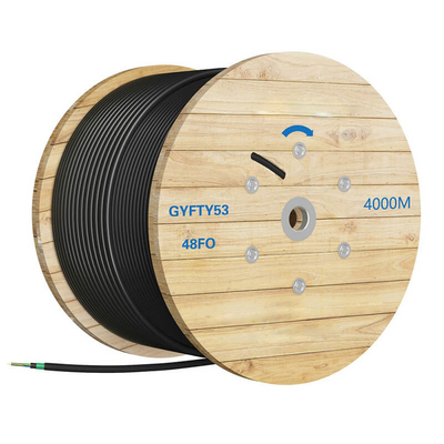 Броня двойная куртка волоконно-оптический кабель прочный FTTH GYFTY53 50/125um 62.5/125um