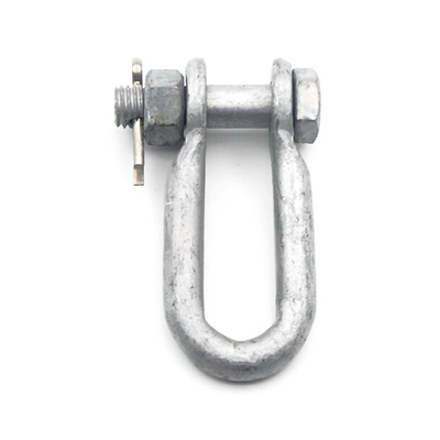 Костюмированный размер U Type Shackle Hot Dip Galvanized Silver для оборудования воздушных линий