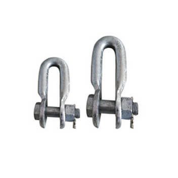 Костюмированный размер U Type Shackle Hot Dip Galvanized Silver для оборудования воздушных линий