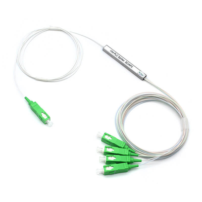 LSZH Fiber Optic 1x4 PLC Splitter 0.9mm Mini Type с разъемом для сетей FTTX и PON