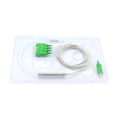 LSZH Fiber Optic 1x4 PLC Splitter 0.9mm Mini Type с разъемом для сетей FTTX и PON