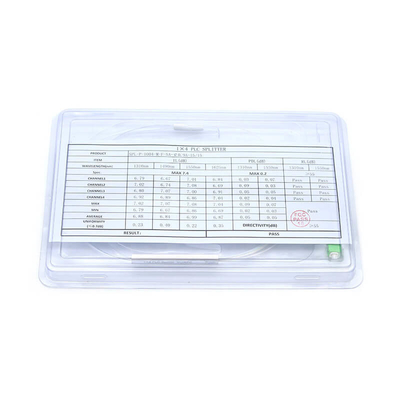 LSZH Fiber Optic 1x4 PLC Splitter 0.9mm Mini Type с разъемом для сетей FTTX и PON