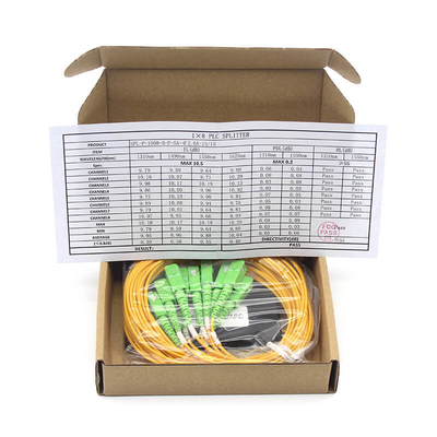 1M 1.5M Pigtails Plc Fiber Splitter 1x16 Оптический разделитель FTTH FTTX PON LAN