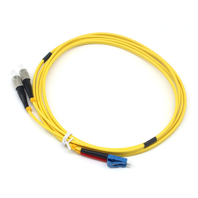LSZH 3,0 мм St Lc Fiber Patch Cable 2,0 мм Дуплексный LC UPC к FC UPC SM