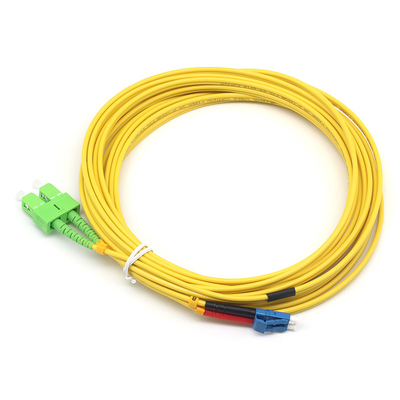 SC APC к LC UPC SM Duplex Fiber Optic Patch Cord для высокопроизводительных сетевых решений