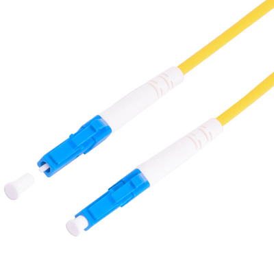 G657A2 LC To LC Simplex Fiber Optic Patch Cord Cable с 2,0 мм желтым ПВХ пальто