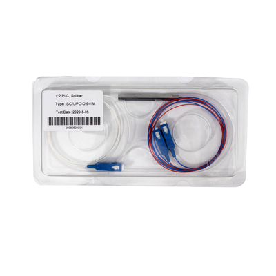 Специализированный 1 * 2 SC UPC Mini Type Fiber Optic PLC Splitter с волокном G657A 0,9 мм