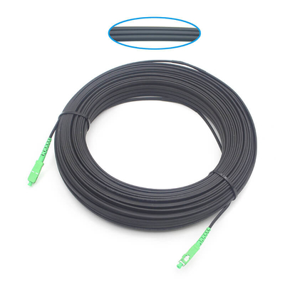Внешний 2 * 5.0 мм FTTH SC APC Flat Drop Patch Cord одиночный режим с пластырем