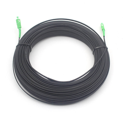 Внешний 2 * 5.0 мм FTTH SC APC Flat Drop Patch Cord одиночный режим с пластырем