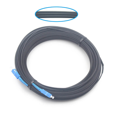 2.0*5.0мм 1FO SC UPC To SC UPC FTTH Flat Drop Patch Cord G675A1 с черной курткой