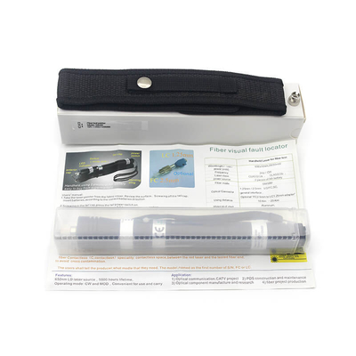 FTTH Network 650nm VFL Optical Black Laser Pen Type Fiber Optic Visual Fault Locator (Оптический черный лазерный перообразователь)