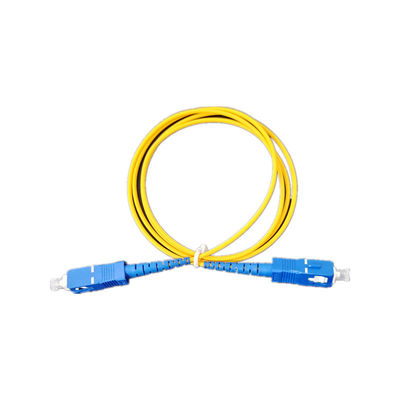 LSZH Jacket SC UPC Fiber Optic Jumper Cord with Low Insertion Loss High Return Loss and Wide Temperature Range for Telecommunications