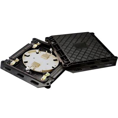 Мини квадратный тип оптоволоконного сплица закрытия коробки 2 в 2 для 12-24 ядра с ABS + ПК материала