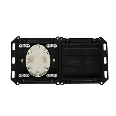 Мини квадратный тип оптоволоконного сплица закрытия коробки 2 в 2 для 12-24 ядра с ABS + ПК материала