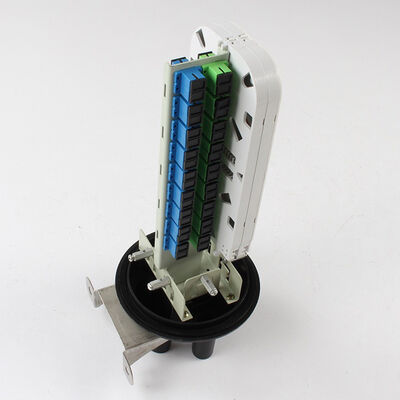Outdoor IP68 Waterproof 96 Fibers Dome Fiber Optic Splice Closure 1 In 4 Out With Adapters