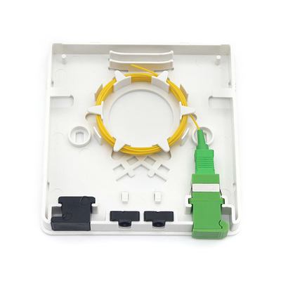 2 порта FTTH Wall Box Внутренний оптический выход с SC Simplex LC Duplex адаптерами
