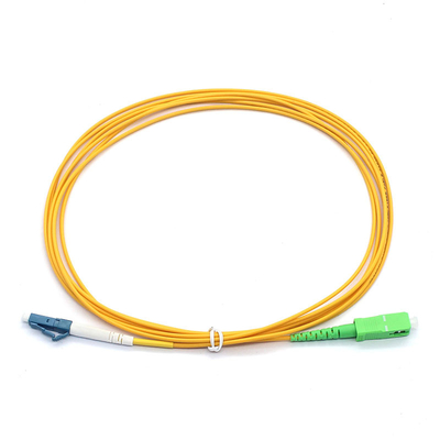 Симплекс 9/125μM St Fiber Patch Cable SC APC To LC UPC SM Сеть широкополосных волокон
