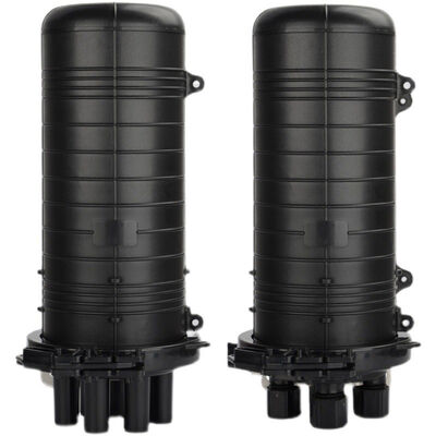 Уличный водонепроницаемый IP68 купольный муфтовый оптический кросс на 96 волокон, 1 ввод 4 вывода с адаптерами