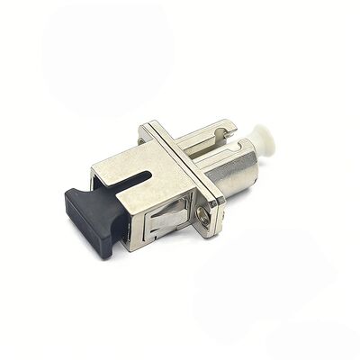 SC UPC to LC UPC Simplex Fiber Optic Adapter в металлическом корпусе с фланцем, потеря вставки 0,2 дБ, долговечность 500 циклов